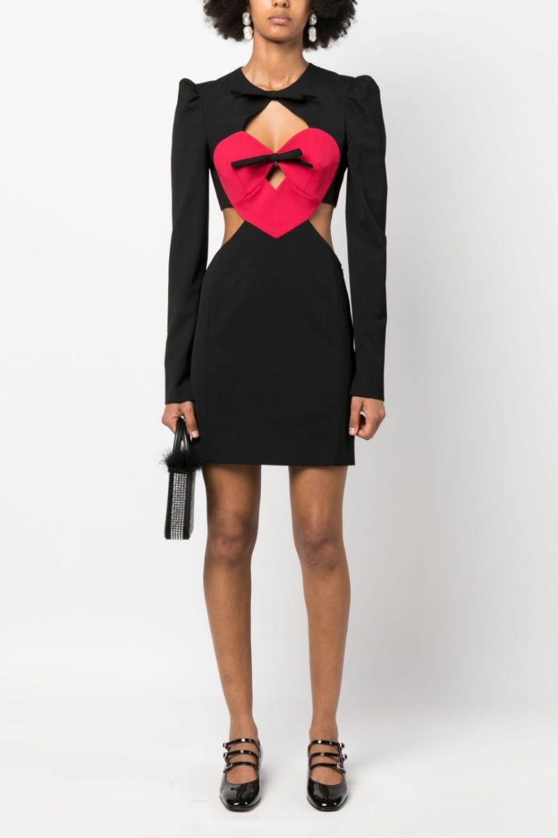 Abito Mini Magdalena con Cut-out a Cuore